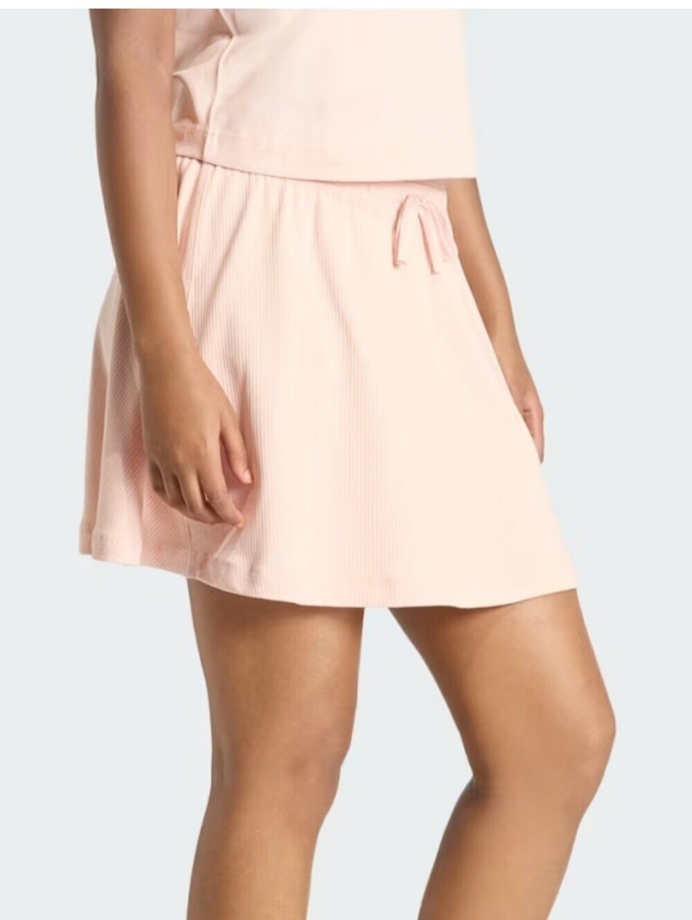 adidas Light Pink Skater Skirt with Drawstring